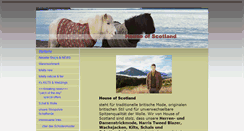 Desktop Screenshot of houseofscotland.at